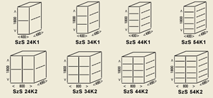 szafki wieloskrytkowe